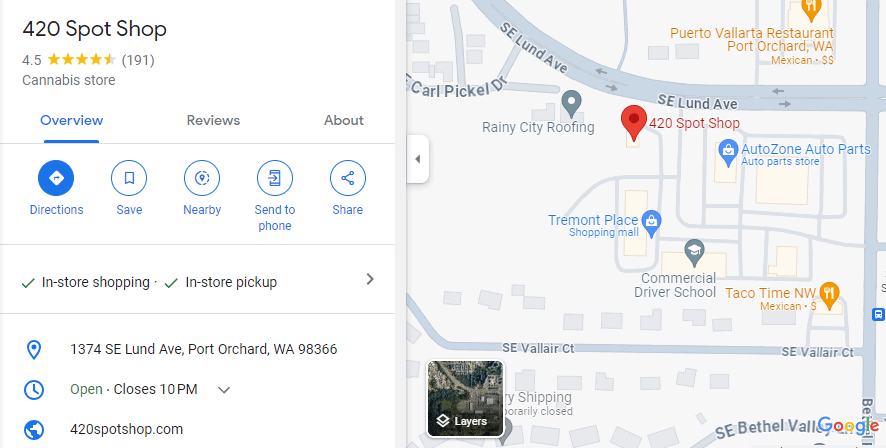 Google Maps Screen Grab